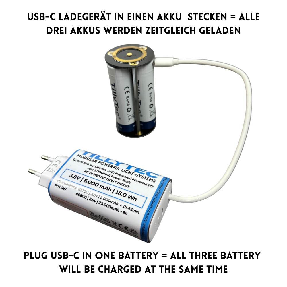 Maxi uni battery tube standard for 1 x battery