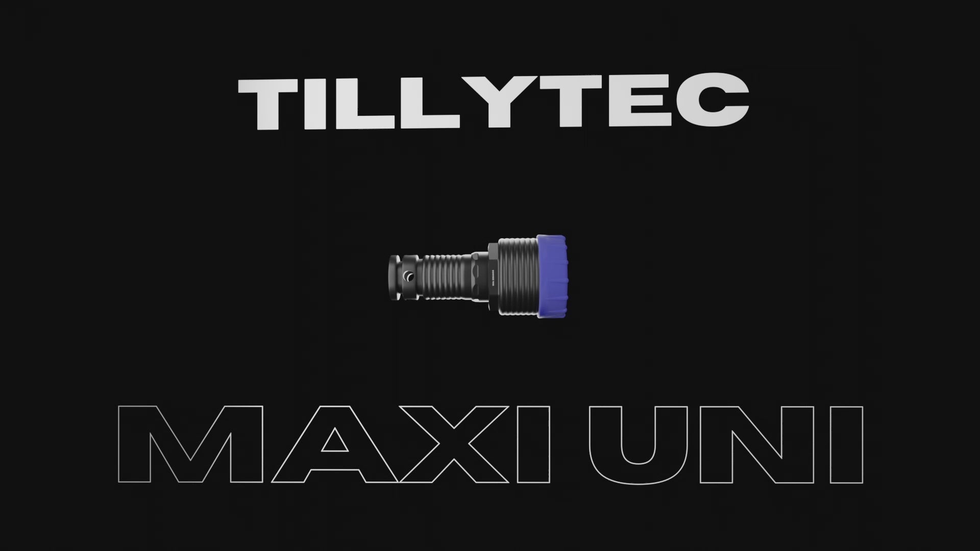 Video laden: Animation der Tauchlampe Maxi uni, es wird die Modularität und die Nutzbarkeit gezeigt.
